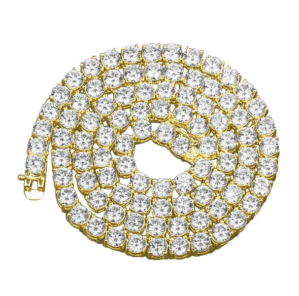 RADIOSUS SILVER MOISSANITE CHAIN 4MM