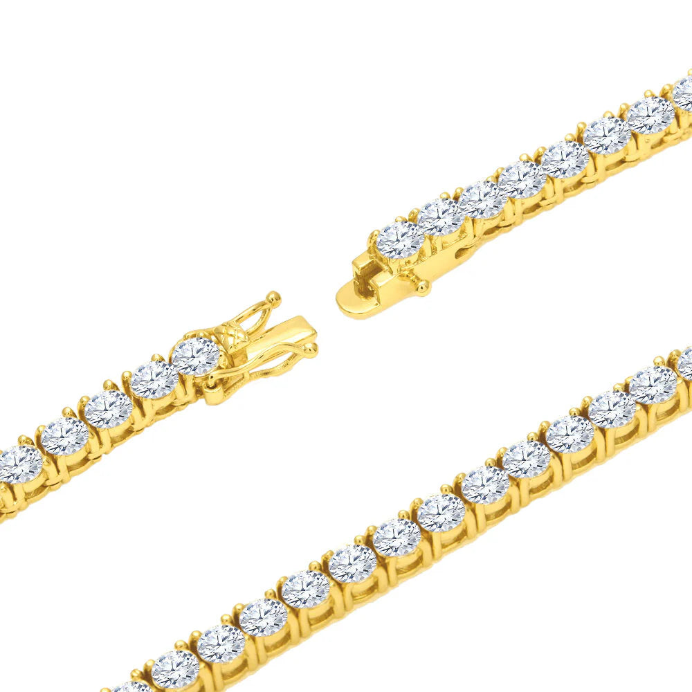 RADIOSUS SILVER MOISSANITE CHAIN 4MM