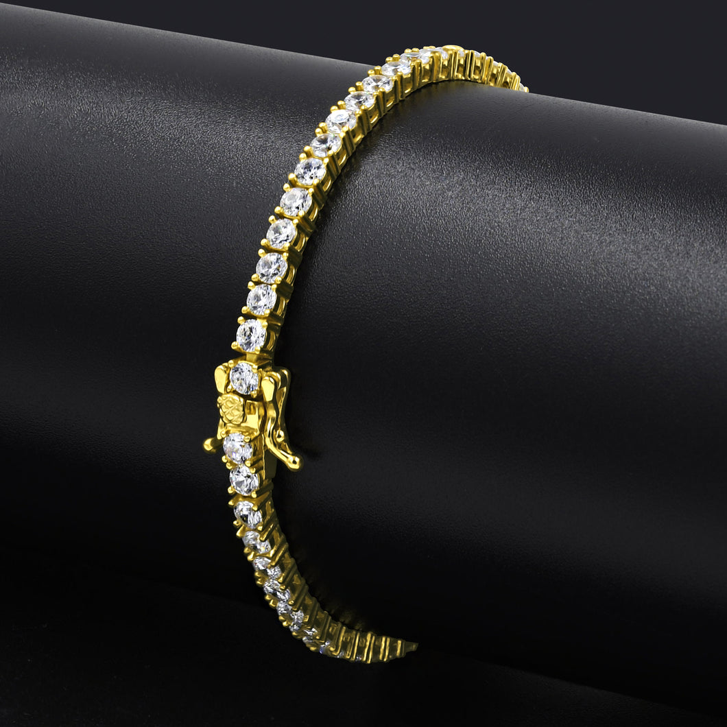 SPARKLE TENNIS CHAIN 3MM STERLING SILVER
