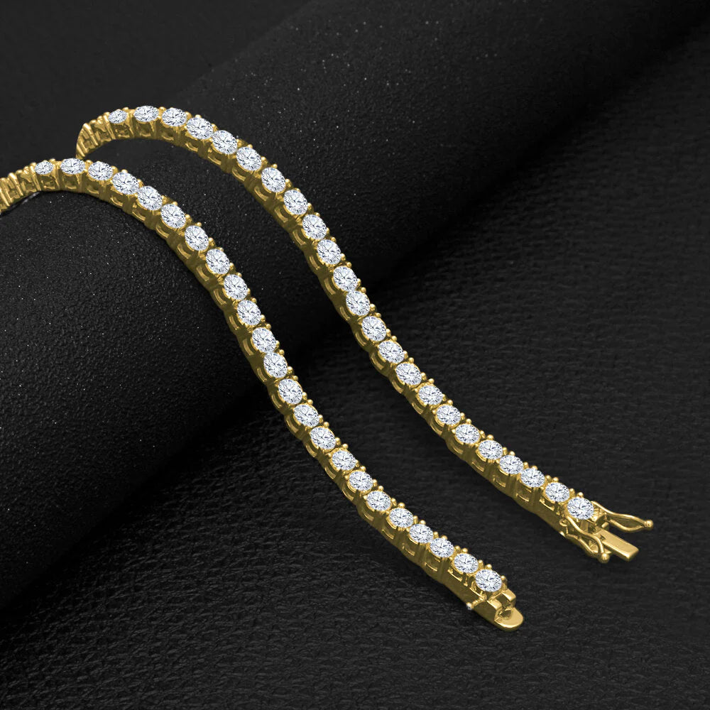RADIOSUS SILVER MOISSANITE CHAIN 4MM
