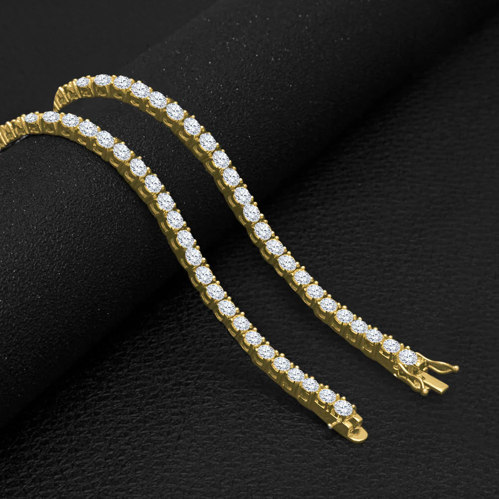 SPARKLE TENNIS CHAIN 3MM STERLING SILVER