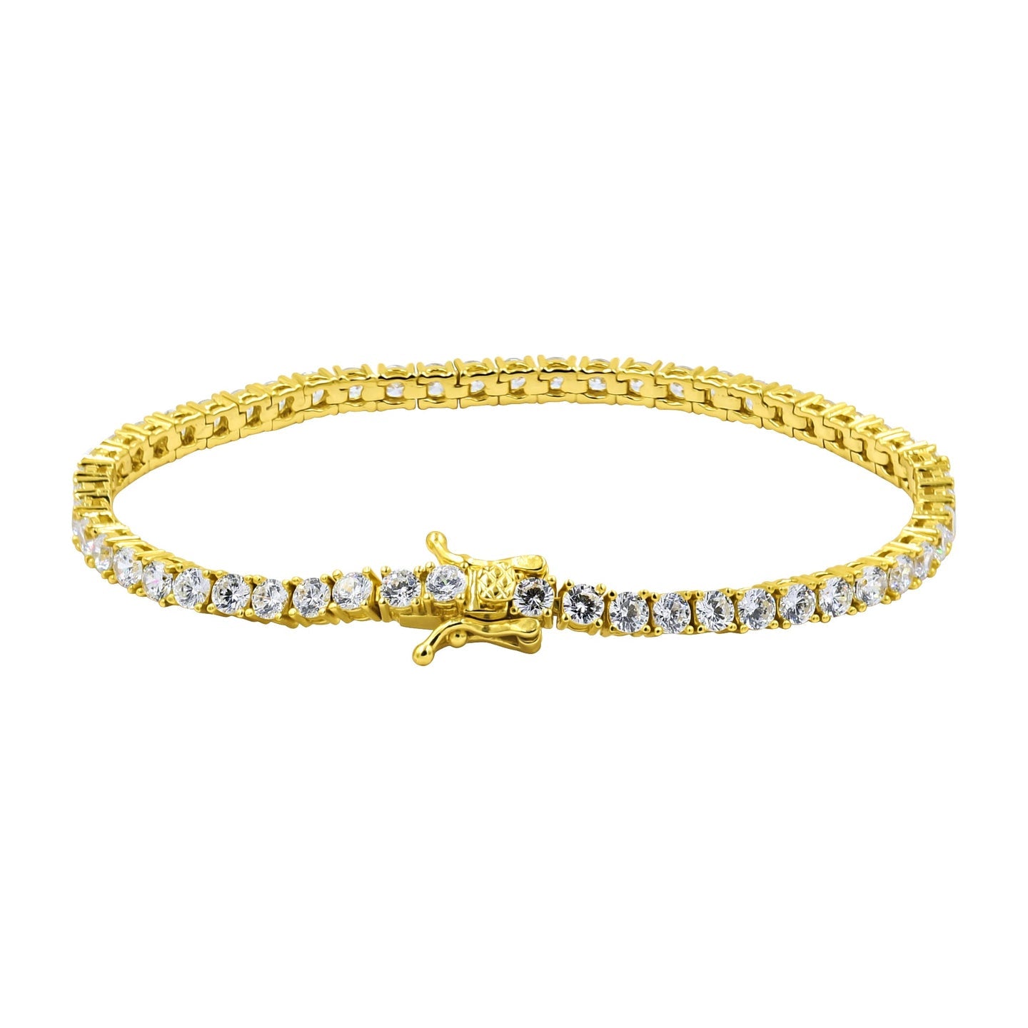 SPARKLE TENNIS CHAIN 3MM STERLING SILVER