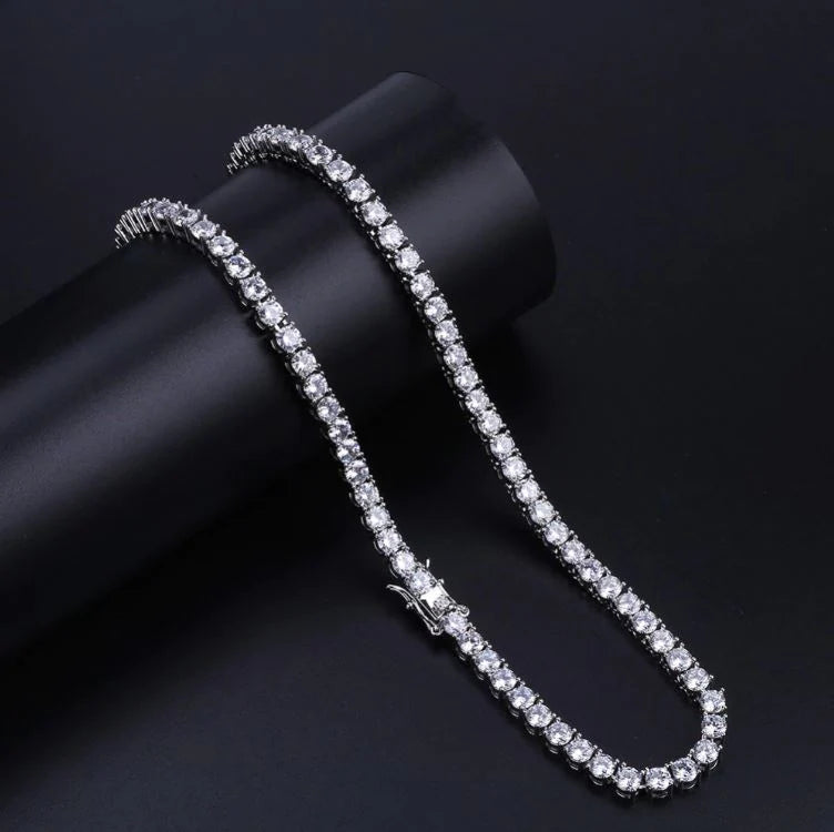 SPARKLE 4MM 925 SILVER TENNIS CHAIN