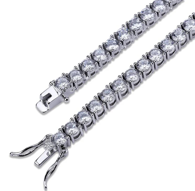 RADIOSUS 3MM SILVER MOISSANITE CHAIN