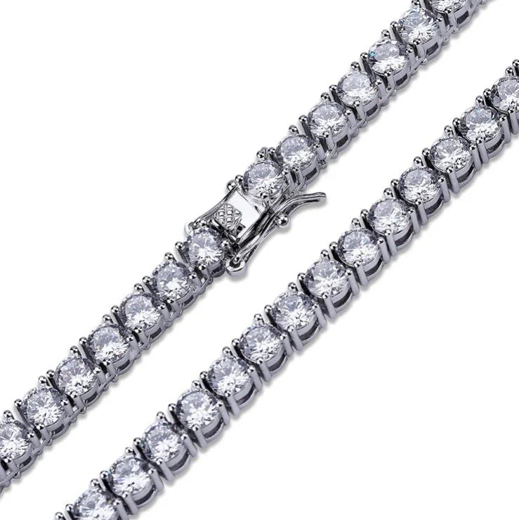 RADIOSUS 3MM SILVER MOISSANITE CHAIN